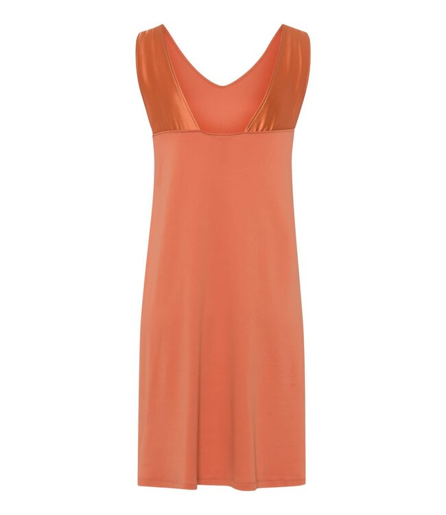 Hanro Emma Sleeveless Nightdress Apricot Brandy