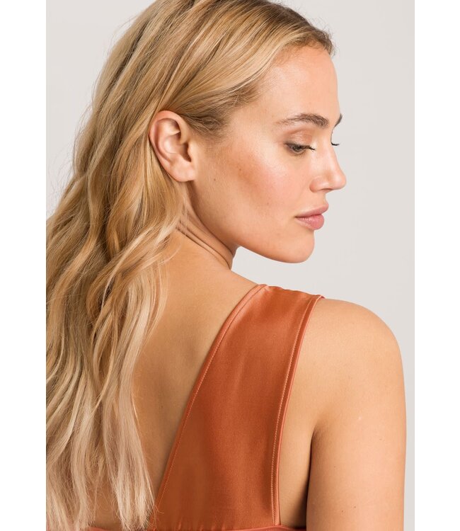 Hanro Emma Sleeveless Nightdress Apricot Brandy