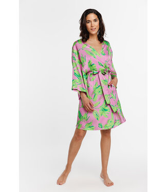 Coemi Fresh Orchid Dressing Gown Fushia-Vert