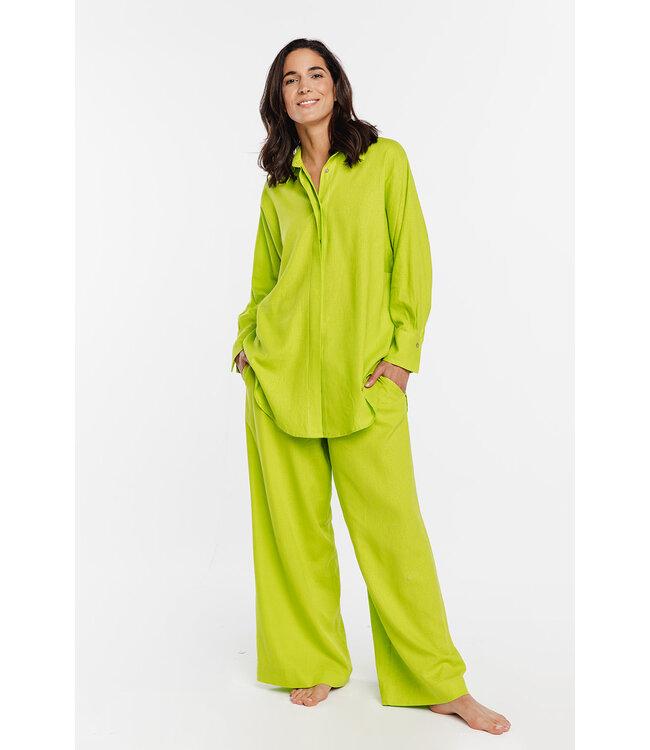 Coemi Linen Dream Nightwear Set Lime