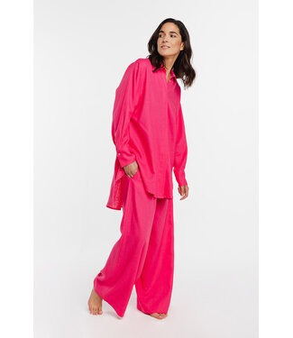 Coemi Linen Dream Nightwear Set Fuchsia