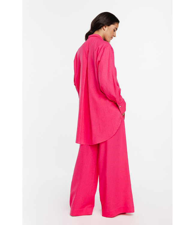 Coemi Linen Dream Homewear Set Fuchsia