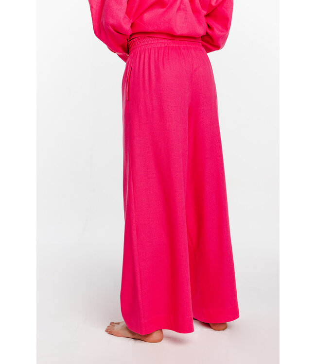 Coemi Linen Dream Homewear Set Fuchsia