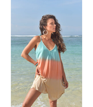 Hot Lava Pippa Sunny Days Beachsuit Turquoise/Orange