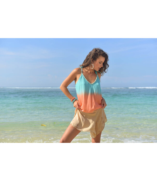 Hot Lava Pippa Sunny Days Beachsuit Turquoise/Orange