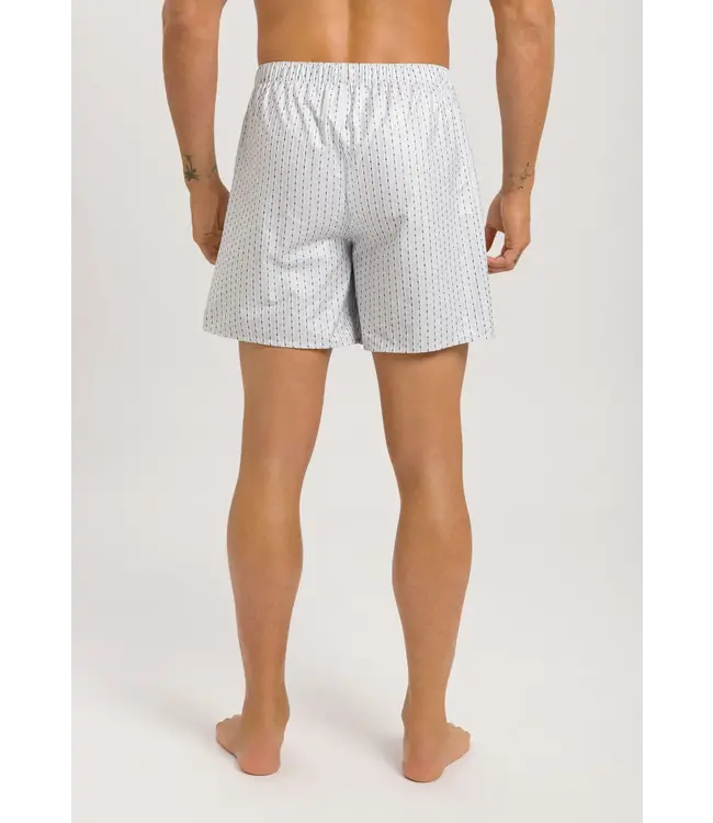 Hanro Carl Shortset Pyjama Glossy Blue Stripe