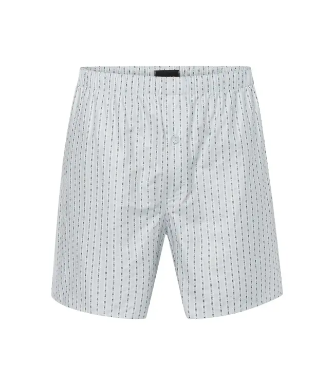 Hanro Carl Shortset Pyjama Glossy Blue Stripe