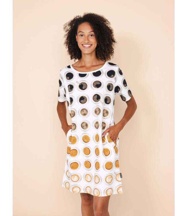 Snurk Coffee Addict T-shirt Dress Women