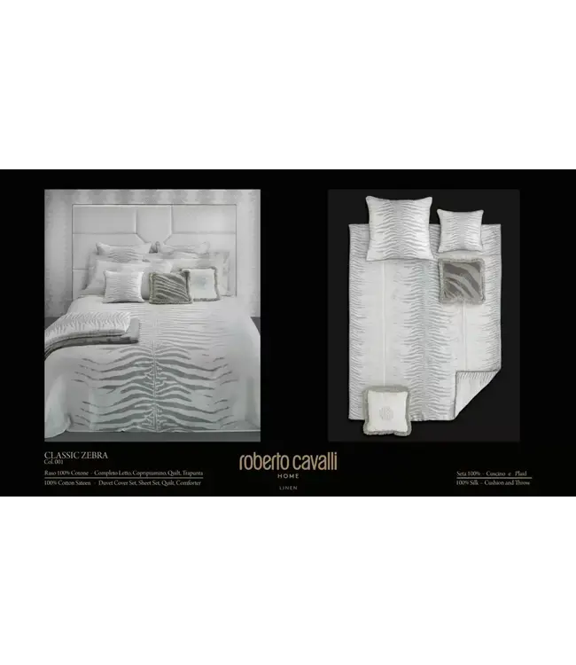 Roberto Cavalli Classic Zebra Grey