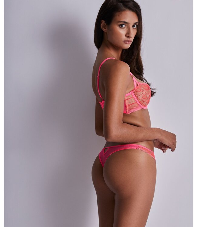 Aubade Paris Pure Vibration Tanga Pink Flash