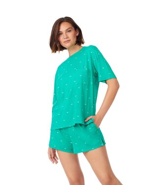 DKNY City Lights S/S Sleepset Deep Green Logo