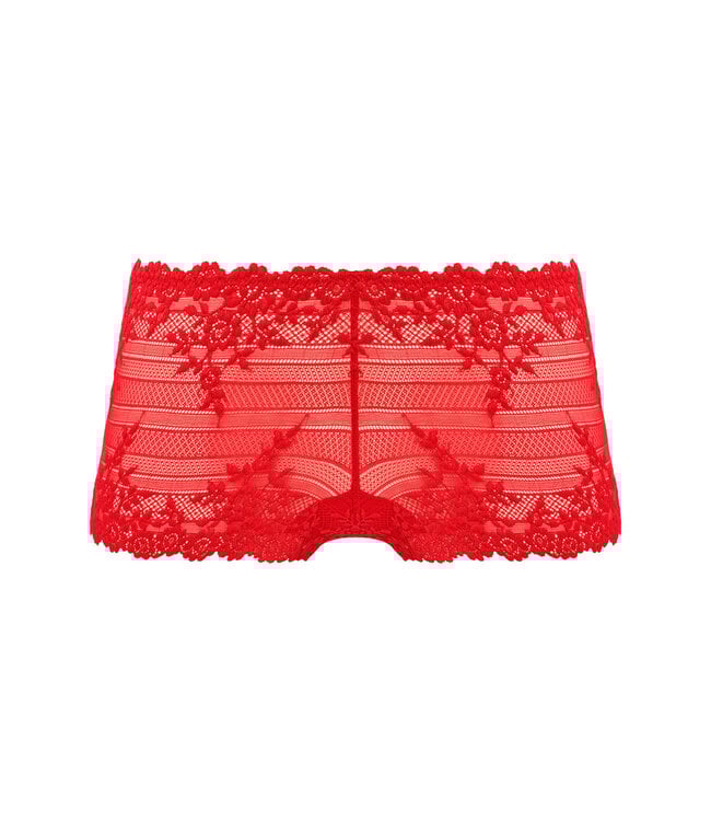 Wacoal Embrace Lace Boy Short Equestrian Red