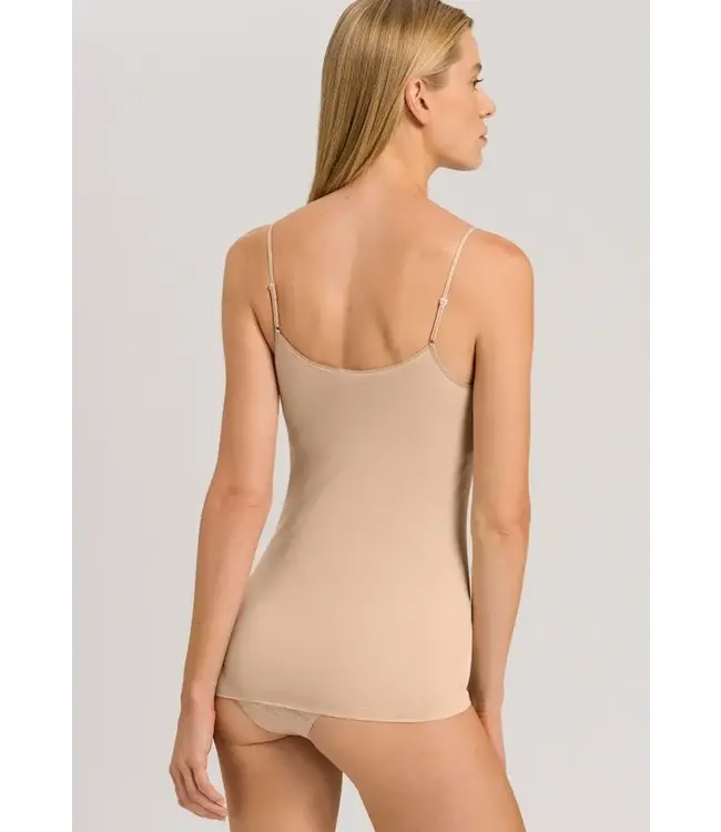 Hanro Seamless Padded Spaghetti Top Beige