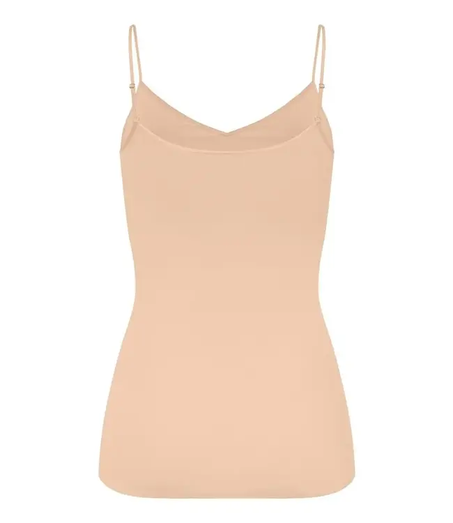 Hanro Seamless Padded Spaghetti Top Beige