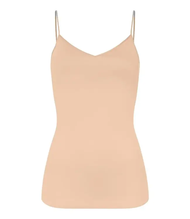 Hanro Seamless Padded Spaghetti Top Beige