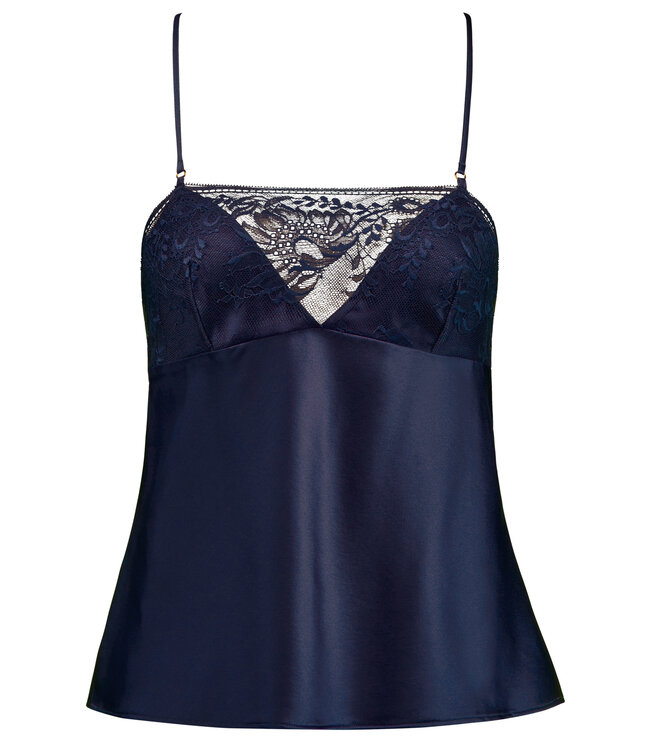 Aubade Paris Midnight Whisper Blue Top & Short Evening Blue