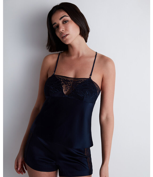 Aubade Paris Midnight Whisper Blue Top & Short Evening Blue