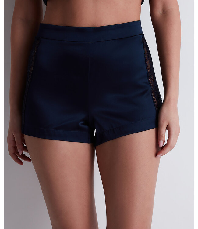 Aubade Paris Midnight Whisper Blue Top & Short Evening Blue