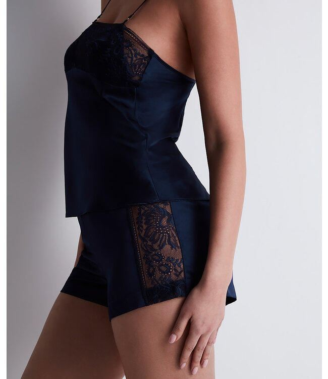 Aubade Paris Midnight Whisper Blue Top & Short Evening Blue