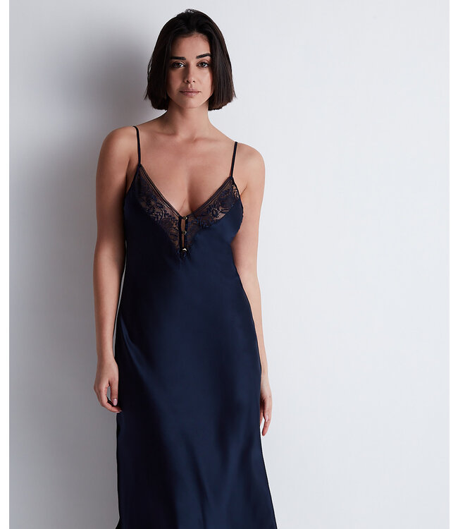 Aubade Paris Midnight Whisper Nuisette Longue Evening Blue