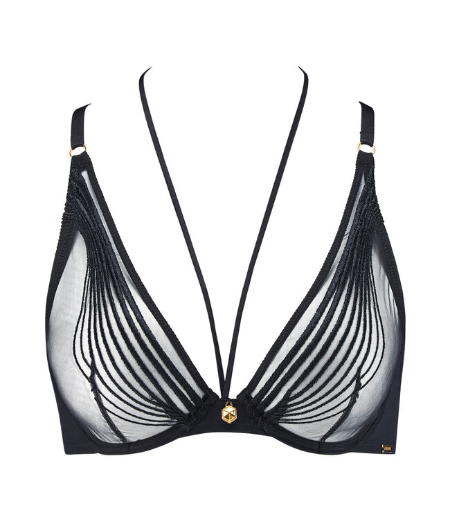 Aubade Paris Sumptuous Waves Triangle BH Smoky Attraction