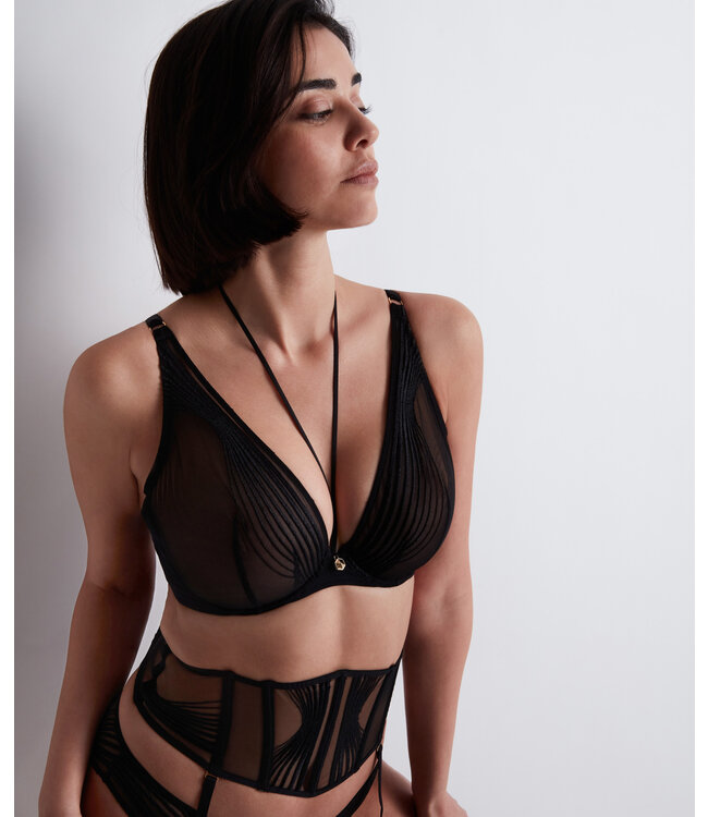 Aubade Paris Sumptuous Waves Triangle BH Smoky Attraction