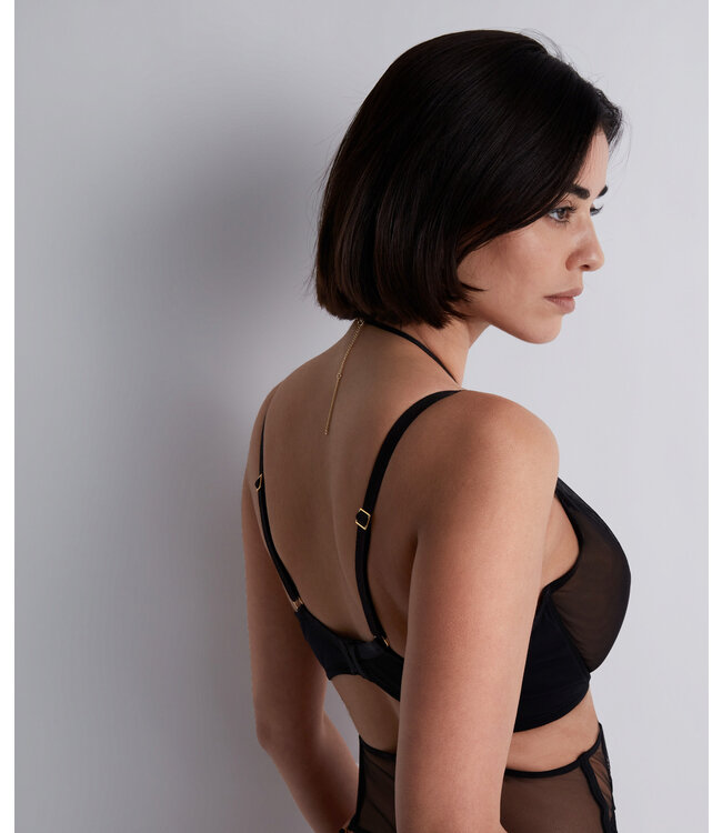 Aubade Paris Sumptuous Waves Triangle BH Smoky Attraction