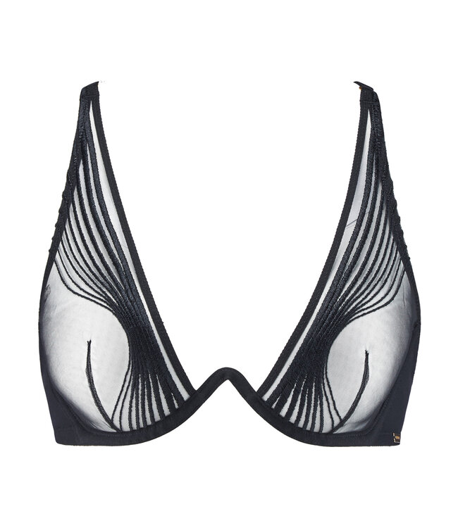 Aubade Paris Sumptuous Waves Triangle Mono BH Smoky Attraction