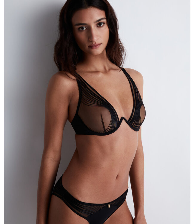 Aubade Paris Sumptuous Waves Triangle Mono BH Smoky Attraction