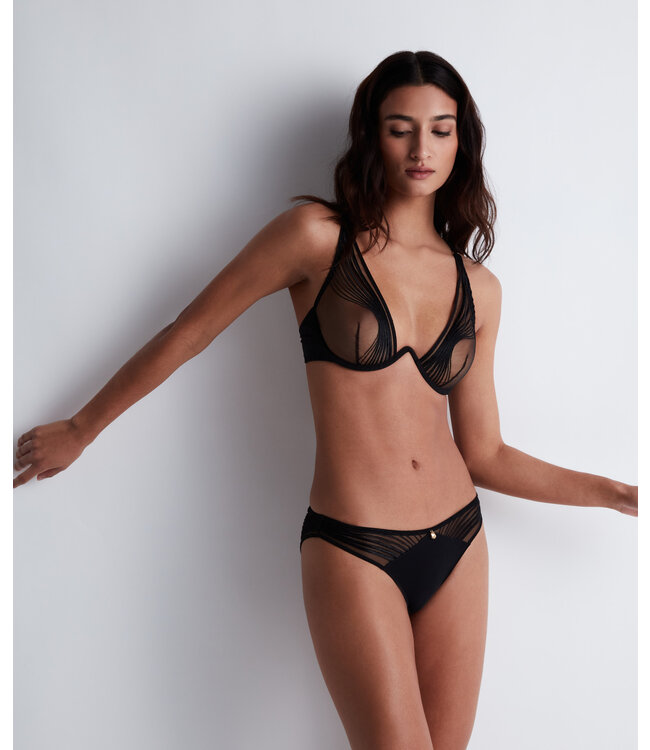 Aubade Paris Sumptuous Waves Triangle Mono BH Smoky Attraction