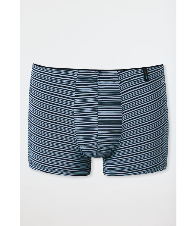 Schiesser Mini Boxershort Modaal Blauwgrijs Streep