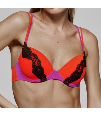 SARDA Bremer Padded Plunge Bra Hot Lava
