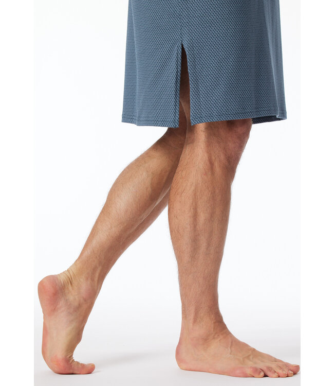 Schiesser Heren Nachthemd Blue Grey