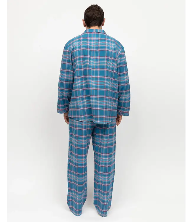 Cyberjammies Montana Brushed Pyjama Set Blue Mix