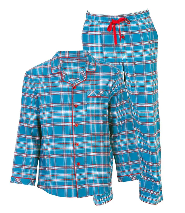 Cyberjammies Montana Brushed Pyjama Set Blue Mix