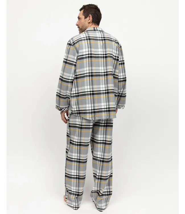 Cyberjammies Parker Brushed Pyjama Set Grey Mix