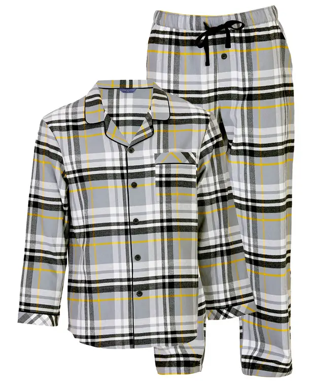 Cyberjammies Parker Brushed Pyjama Set Grey Mix