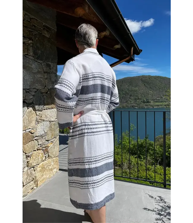 Zus en Zomer Bathrobe Kimono Uni Syma Navy