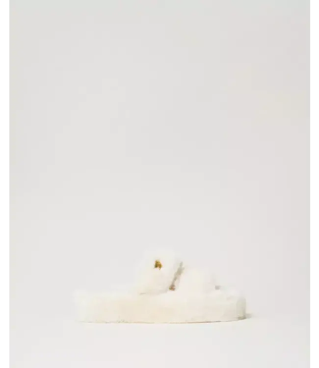 Twin-Set Slippers Antique White