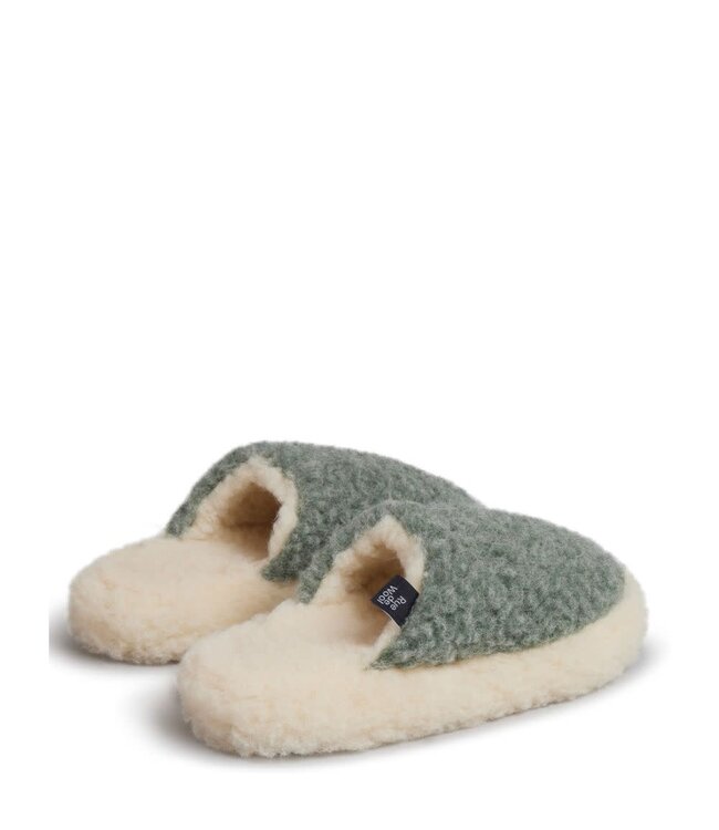Rue de Wool Nordic Mule Seagreen/Natural