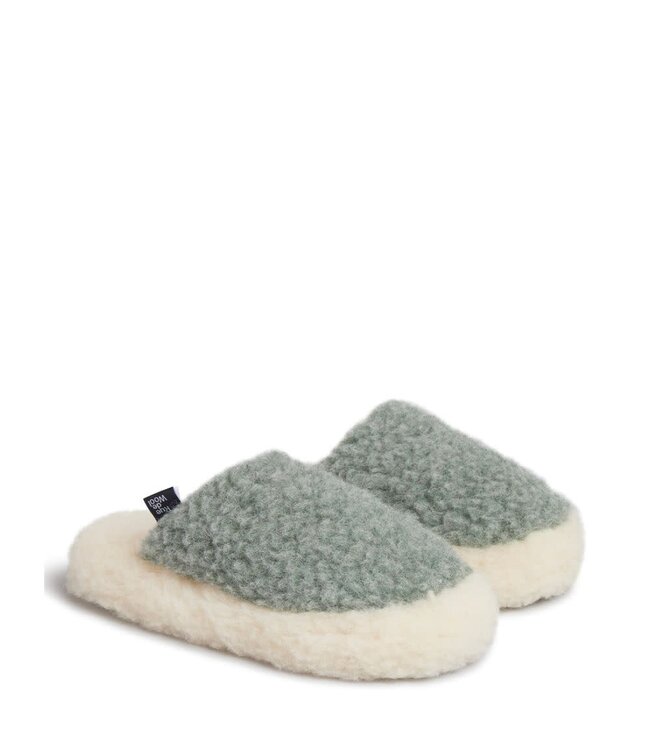 Rue de Wool Nordic Mule Seagreen/Natural