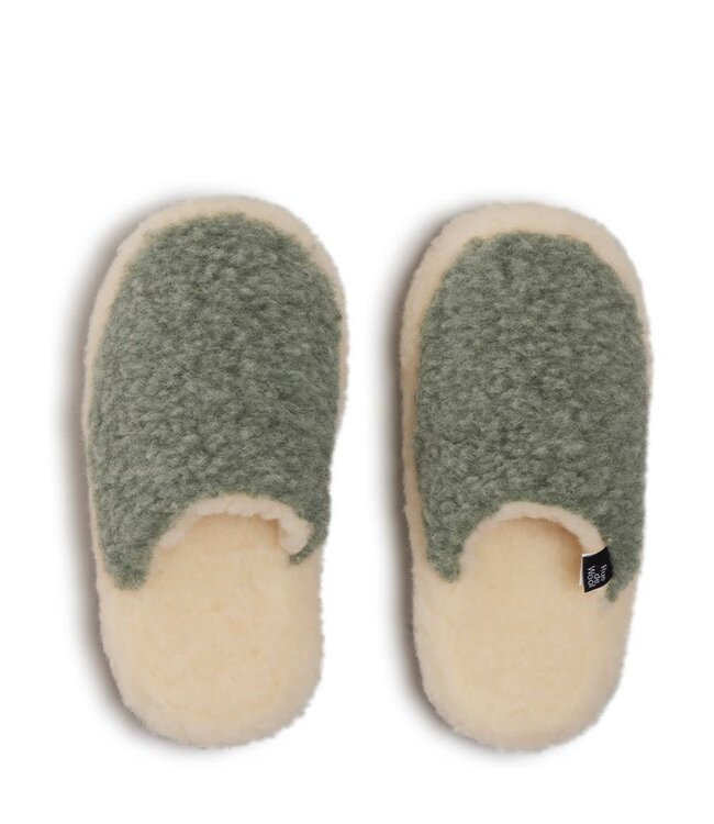 Rue de Wool Nordic Mule Seagreen/Natural