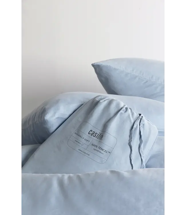 Casilin Tencel Satijn Dekbedovertrek Sky Blue