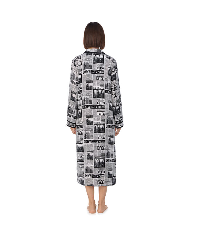 DKNY Sleepshirt Black Newspaper
