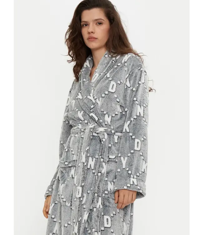 DKNY Nightrobe Frosted Grey Logo