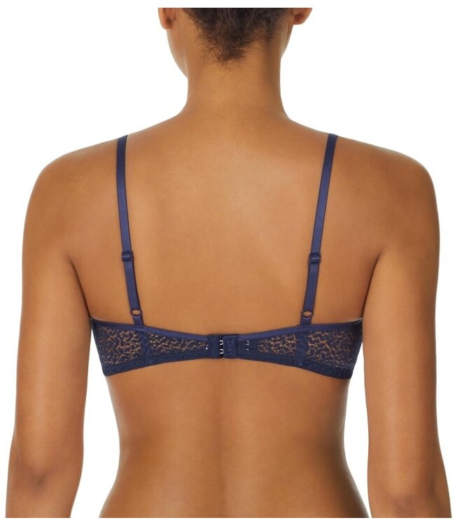 DKNY Modern Lace Wired Demi Bra Naval Blue