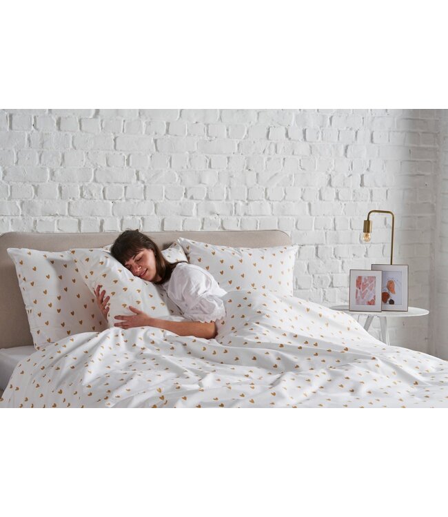 Passion Home Linen Golden Hearts Flanel