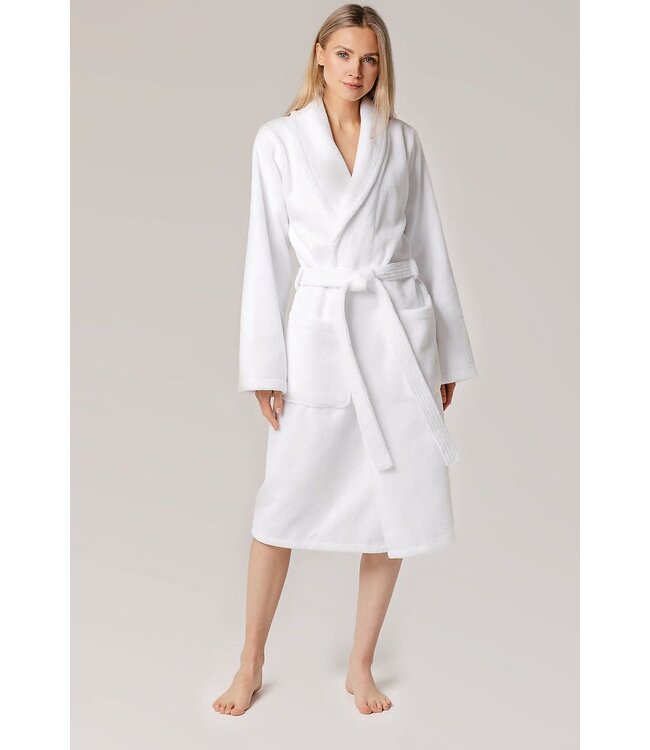 Casilin Unisex Bathrobe Teddy White