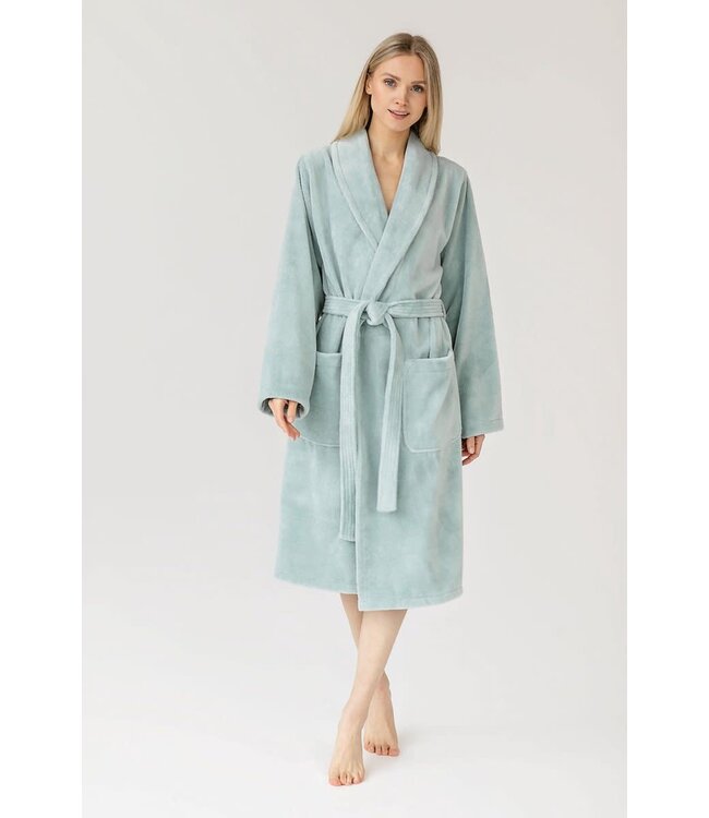 Casilin Unisex Bathrobe Teddy Sea Green