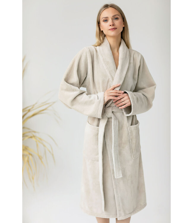 Casilin Unisex Bathrobe Teddy Beige